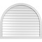 Ekena Millwork Round Top Surface Mount PVC Gable Vent w/ 2"W x 1-1/2"P Brickmould Frame, 42"W x 36"H GVPRT42X3602SN - alternate 1